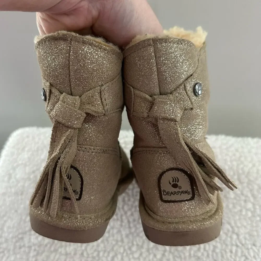 BearPaw gold glitter